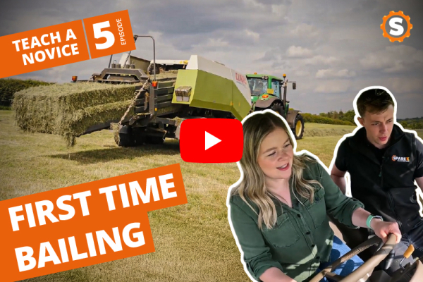 First Time Farmer Learns How to Bale Hay